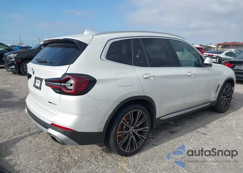 2022 BMW X3 xDrive30I from USA, damaged, VIN WBX57DP06NN178197